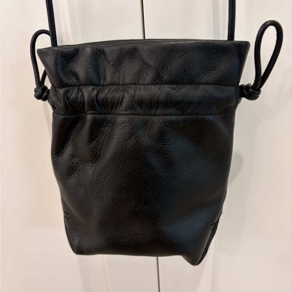 J. Crew Black Leather Crossbody Bag NWT